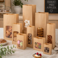 Fett- und feuchtigkeitsbeständige Papiertüten für Konditoreien und Bäckereien