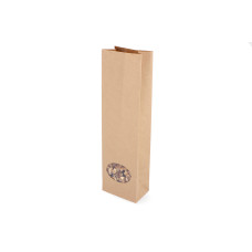 Spritzbeutel braun mit PE-Barriere und Sichtfenster 80x50x280 mm, 50er-Packung