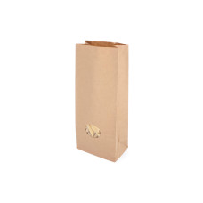 Spritzbeutel braun mit PE-Barriere und Sichtfenster 130x76x307 mm, 50er-Packung