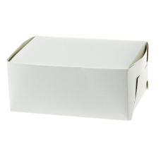Klassische Tortenbox 180x130x80 mm, Weiß (500 Stück)