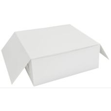 Klassische Tortenbox 250x250x100 mm, Weiß (100-Stück)
