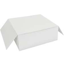 Klassische Tortenbox 280x280x100 mm, Weiß (100-Stück)
