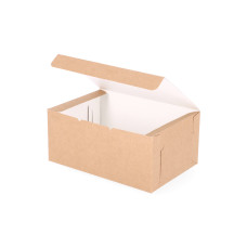 Klassische Tortenbox 220x150x100 mm, Naturbraun (100er-Packung)