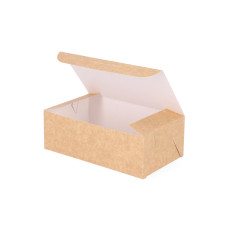 Klassische Tortenbox 215x127x75 mm, Naturbraun (100er-Packung)