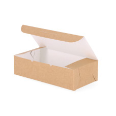 Klassische Tortenbox 217x110x58 mm, Naturbraun (100er-Packung)