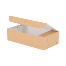 Klassische Tortenbox 220x100x90 mm, Naturbraun (100er-Packung)