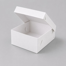Klassische Tortenbox 140x110x80 mm, Weiß (500 Stück)