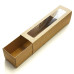 Macaron-Box mit Fenster 200x50x50 mm Naturbraun (100er Pack)