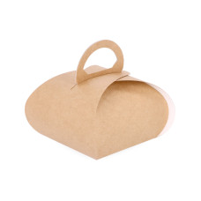 Tortenschachtel Tulpe 100 x 100 x 80 mm Braun (100er-Packung)