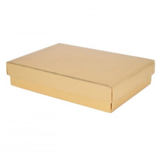 Sober-serie Box und Deckel 159x112x32 mm gold (100er Pack)