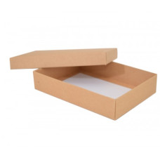 Sober-serie Box und Deckel 159x112x32 mm naturbraun (100er Pack)