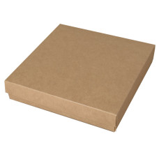 Sober-serie Box und Deckel 125x125x32 mm naturbraun (100er Pack) 