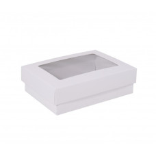 Sober-serie Box und Sichtfensterdeckel 112x82x32 mm weiß (100er Pack)