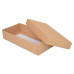 Sober-serie Box und Deckel 159x78x32 mm naturbraun (100er Pack)