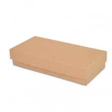 Sober-serie Box und Deckel 159x78x32 mm naturbraun (100er Pack)