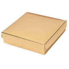 Sober-serie Box und Deckel 125x125x32 mm gold (100er Pack)