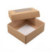 Sober-serie Box und Sichtfensterdeckel 78x82x32 mm naturbraun (100er Pack)