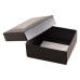 Sober-serie Box und Sichtfensterdeckel 78x82x25 mm schwarz (100er Pack)