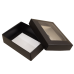 Sober-serie Box und Sichtfensterdeckel 112x82x32 mm schwarz (100er Pack)