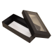 Sober-serie Box und Sichtfensterdeckel 159x78x32 mm schwarz (100er Pack)