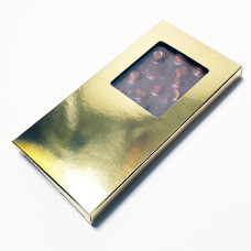 Probe: Verpackung für Schokokekse 160x80x15 mm gold glatt