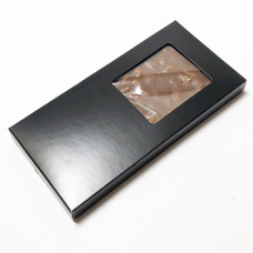 Verpackung für Schokokekse 160x80x15 mm schwarz matt (100er Pack)