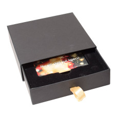 Geschenkkartenbox Drawer 125x125x30 mm schwarz