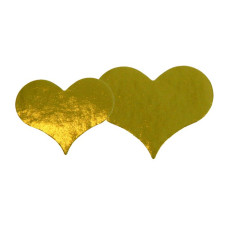 Herz 40x48 mm Gold (1000er-Pack)