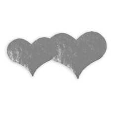 Herz 40x48 mm silber (1000er-Pack)