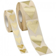 Herzen gold 19x24 mm (1000er Packung)