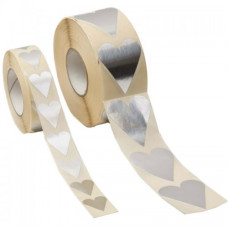 Herzen silber 19x24 mm (1000er Packung)