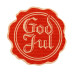 Etikett God jul Sigill natur/röd 48 mm (500-pack) Etikett God jul Sigill natur/röd 48 mm (500-pack)
