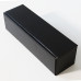Gift box Leinen geprägt 340x90x90mm schwarz 1 Flasche (100er Pack)