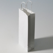 Flaschentasche mit gedrehten Griffen 150x80x395 mm weiß (25er Pack)