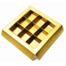 Probe: Einlage mit Rahmen 125x125x19 mm gold 