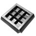 Probe: Einlage mit Rahmen 125x125x19 mm schwarz 