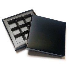 Probe: Einlage mit Rahmen 125x125x19 mm schwarz 