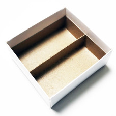 Einlage 82x78x19 mm naturbrauner Karton (100Stk. Packung)