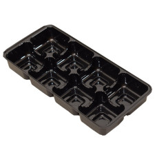 Einlage 159x78x20 mm 8 pr schwarz (100er Pack)