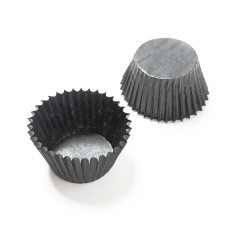 Pergaminkapseln 25x19 mm Schwarz (1000er pack)