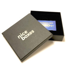 Geschenkkartenbox Brilliance 125x125x30 mm schwarz