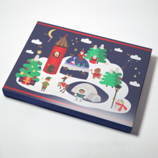 Adventskalender Santatown 365x260x35 mm (25 Stk. Packung)