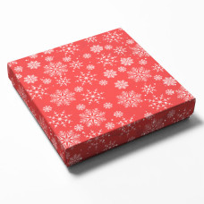 Box mit Deckel Weihnachten 2 125x125x25 mm (100er Pack)
