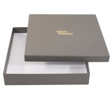 Brilliance-serie Box und Deckel 125x125x30 mm Grau