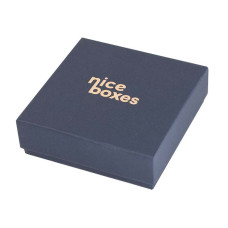 Brilliance-serie Box und Deckel 80x80x23 mm Navy Blau