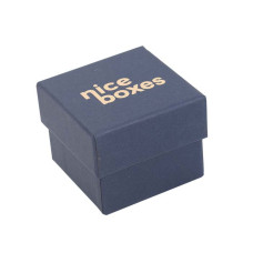 Brilliance-serie Box und Deckel 50x50x40 mm Navy Blau