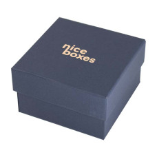Brilliance-serie Box und Deckel 80x80x45 mm Navy Blau
