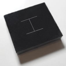 Einlage Schmuck 78x82x15 mm schwarz (100er Pack)