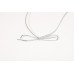 Elastische Schlaufe Schleifen 16" Silber (50er pack)