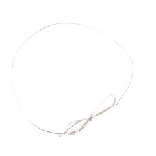 Elastische Schlaufe Schleifen 10" Silber (50er pack)